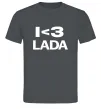Чоловіча футболка I <3 Lada Графіт фото