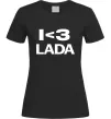 Жіноча футболка I <3 Lada Чорний фото