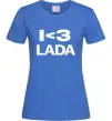 Жіноча футболка I <3 Lada Яскраво-синій фото