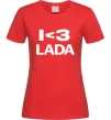 Жіноча футболка I <3 Lada Червоний фото