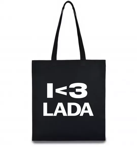 Еко-сумка I <3 Lada Чорний фото