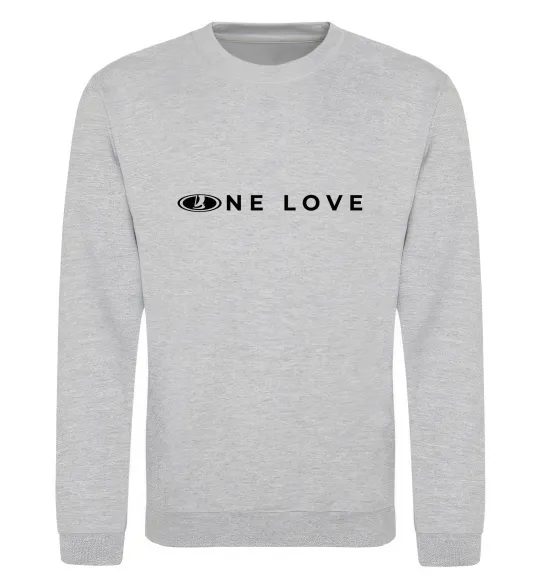 Світшот Lada one love Сірий меланж фото