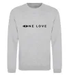 Світшот Lada one love Сірий меланж фото