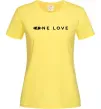 Женская футболка Lada one love Лимонный фото