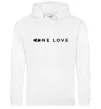 Мужская толстовка (худи) Lada one love Белый фото
