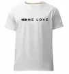 Чоловіча преміум футболка Lada one love Білий фото