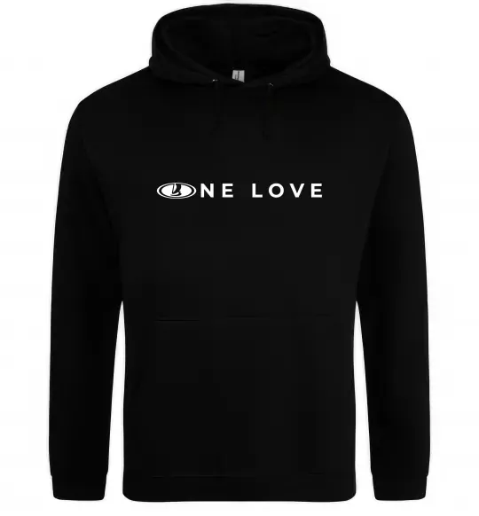 Мужская толстовка (худи) Lada one love Черный фото