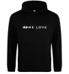 Мужская толстовка (худи) Lada one love Черный фото