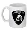 Чашка керамическая Lamborghini logo Белый фото
