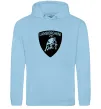 Мужская толстовка (худи) Lamborghini logo Голубой фото