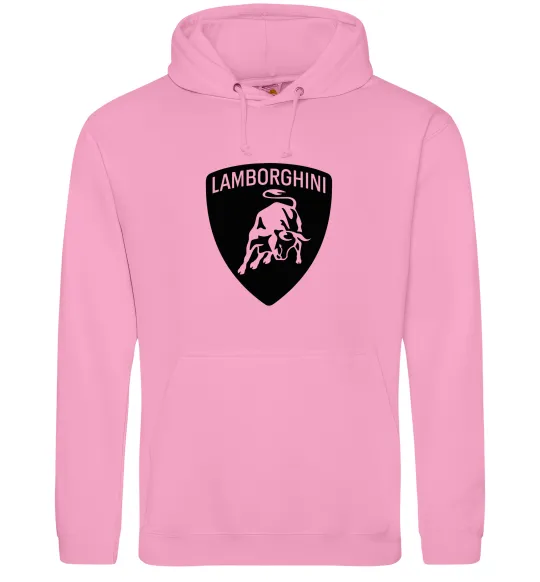 Женская толстовка (худи) Lamborghini logo Розовый фото