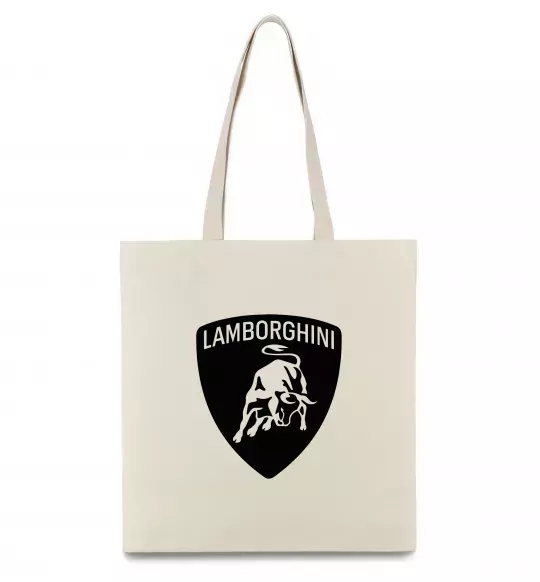Эко-сумка Lamborghini logo Бежевый фото