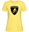 Жіноча футболка Lamborghini logo Лимонний фото