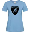 Жіноча футболка Lamborghini logo Блакитний фото