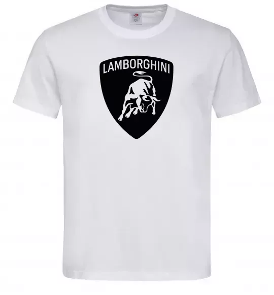 Чоловіча футболка Lamborghini logo Білий фото