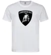 Чоловіча футболка Lamborghini logo Білий фото