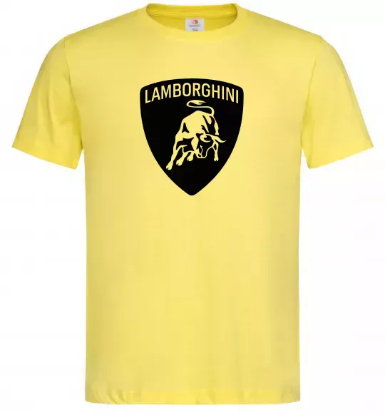 Чоловіча футболка Lamborghini logo Лимонний фото