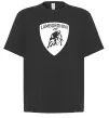 Футболка Оверсайз Lamborghini logo Чорний фото