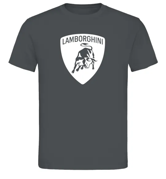 Чоловіча футболка Lamborghini logo Графіт фото