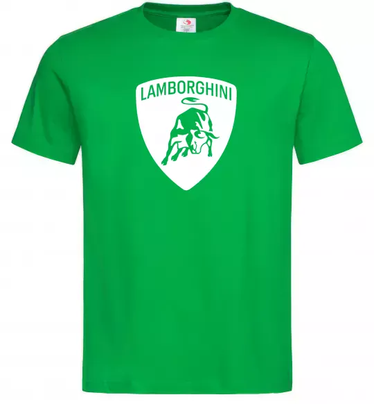 Чоловіча футболка Lamborghini logo Зелений фото