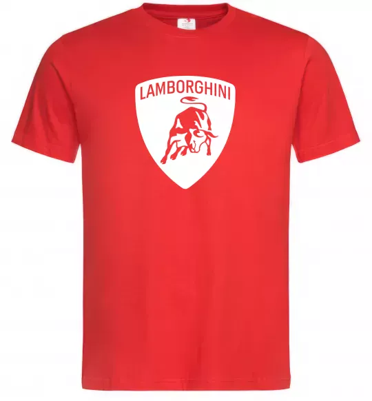 Чоловіча футболка Lamborghini logo Червоний фото