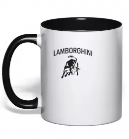 Чашка с цветной ручкой Ламба Голубой фото