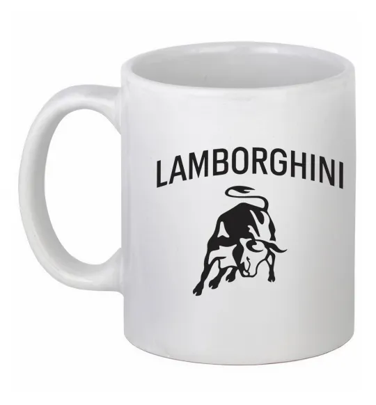 Чашка керамічна Lamborghini Білий фото