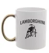 Чашка с цветной ручкой Lamborghini Золото фото