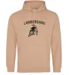 Чоловіча толстовка (худі) Lamborghini Пісочний фото
