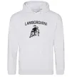 Женская толстовка (худи) Lamborghini Серый меланж фото