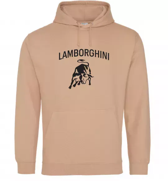Женская толстовка (худи) Lamborghini Песочный фото