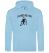 Женская толстовка (худи) Lamborghini Голубой фото