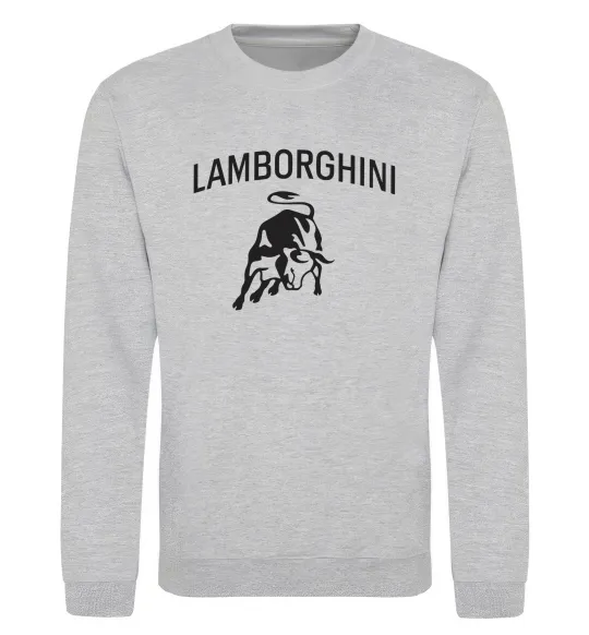 Свитшот Lamborghini Серый меланж фото