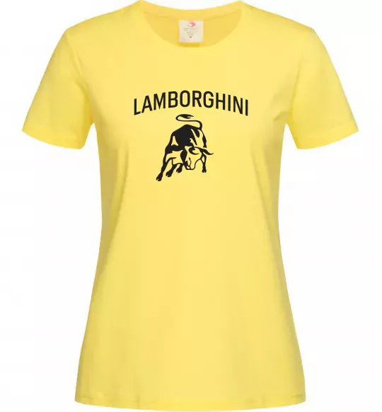 Женская футболка Lamborghini Лимонный фото