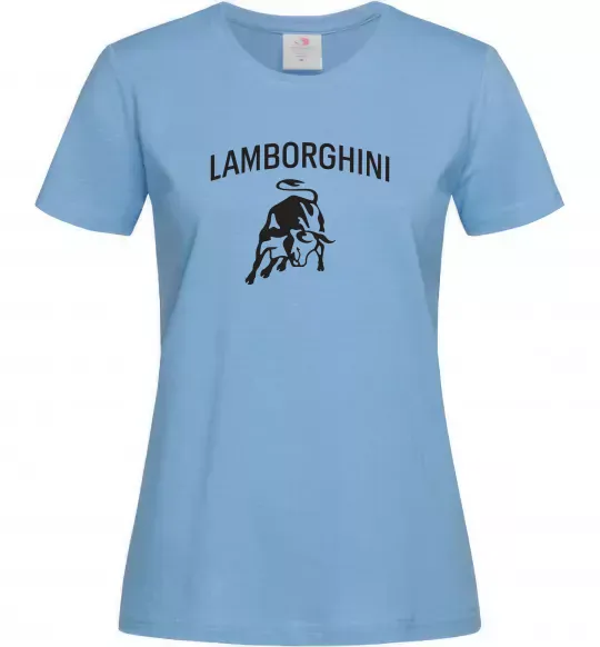 Женская футболка Lamborghini Голубой фото