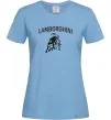 Женская футболка Lamborghini Голубой фото