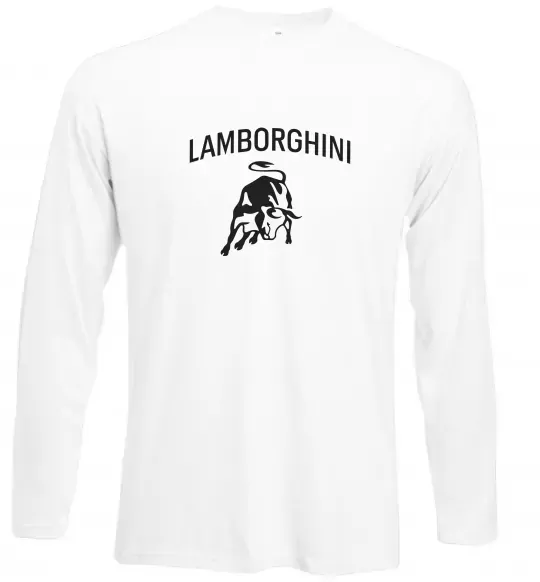 Лонгслив Lamborghini Белый фото