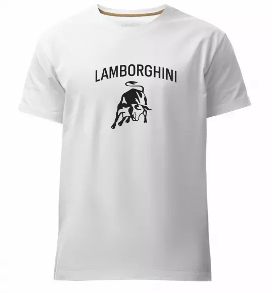 Чоловіча преміум футболка Lamborghini Білий фото