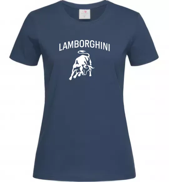 Женская футболка Lamborghini Темно-синий фото