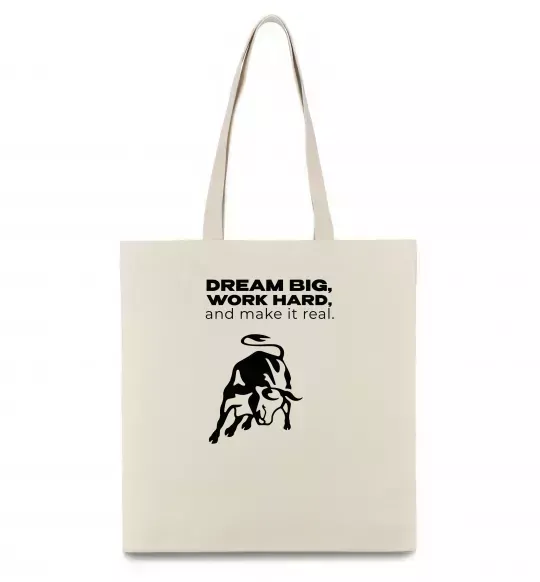 Еко-сумка Make it real Бежевий фото