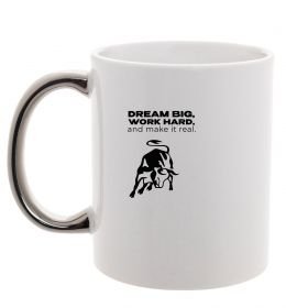 Чашка с цветной ручкой Make it real