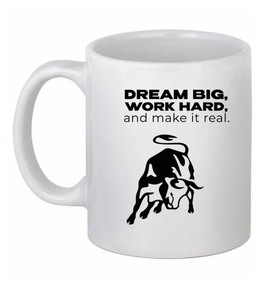 Чашка керамічна Make it real Білий фото