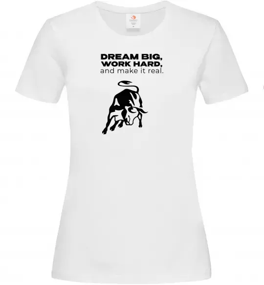 Жіноча футболка Make it real Білий фото