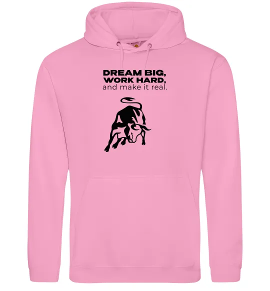 Чоловіча толстовка (худі) Make it real Рожевий фото