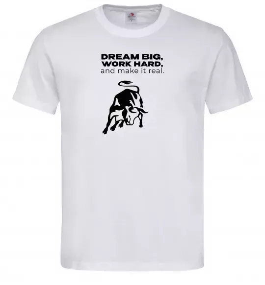 Чоловіча футболка Make it real Білий фото