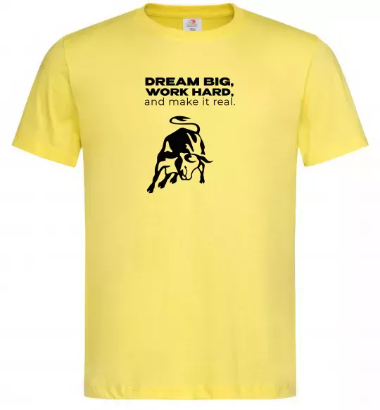 Чоловіча футболка Make it real Лимонний фото