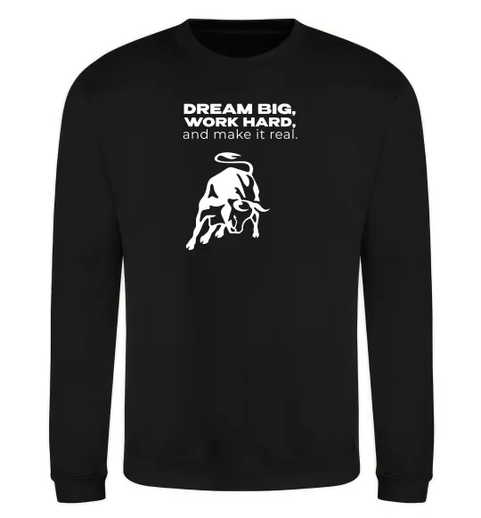 Свитшот Make it real Черный фото