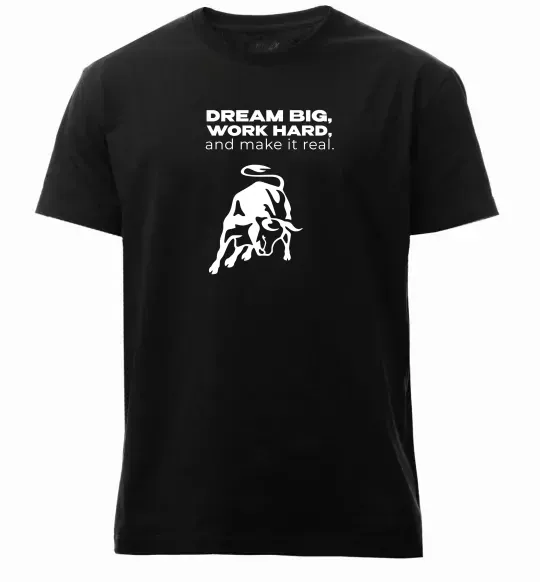 Мужская премиум футболка Make it real Черный фото