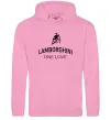 Женская толстовка (худи) Lamborghini one love Розовый фото