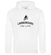 Женская толстовка (худи) Lamborghini one love Белый фото
